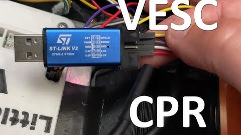 Reviving a bricked VESC using an ST-Link programmer