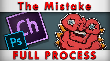 Adobe Character Animator CC "Mistake" Puppet Creation Process | Speed Art | Full Process