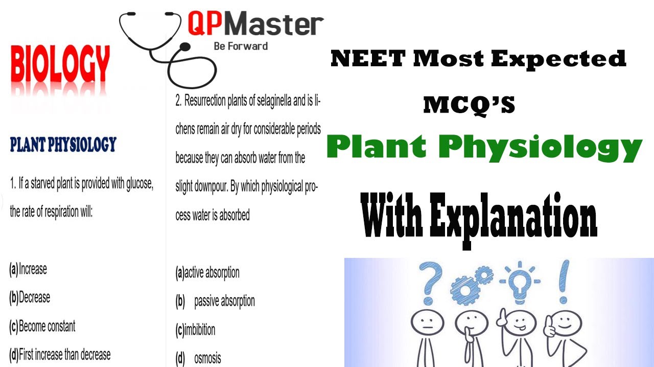 Plant Physiology Chapter wise MCQ'S 2021|NEET Most Expected Mcq's 2021