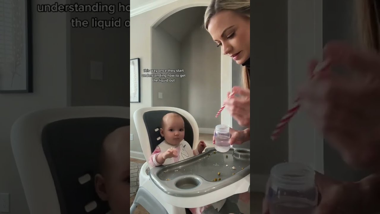 My 7 Month Old Drinks From A STRAW Babyhack