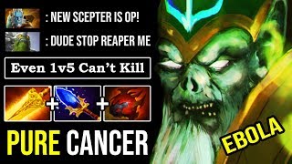 New Scepter Necrophos 100% Pure Cancer - First Item Radiance Even 1V5 Cant Kill Dota 2