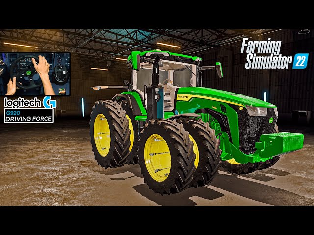 Farming Simulator 22  Testando o novo trator john deere 8r 