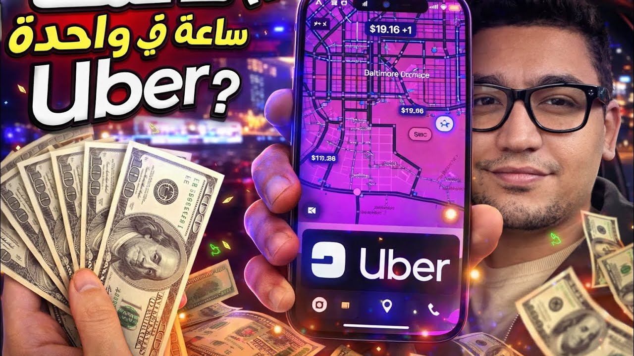 كام عملت في ساعة واحدة Uber؟ 🇺🇸😳💸 | تجربة حقيقية تستاهل ولا لا
