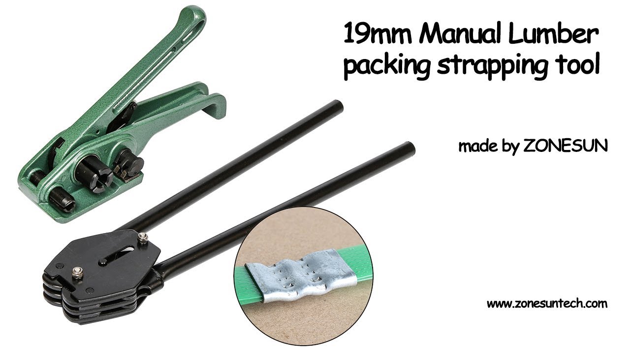 Как использовать прочный натяжитель-резак Green Heavy Duty для обвязки ПЭТ и ПП-лентой