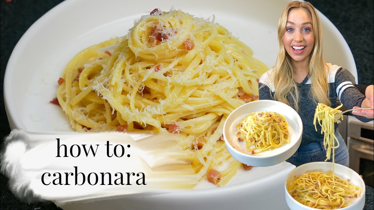 HOW TO MAKE CARBONARA! Tutorial for beginners or any level! | EASY, 20