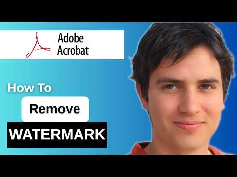 How To Remove Watermark From Pdf In Adobe Acrobat - YouTube