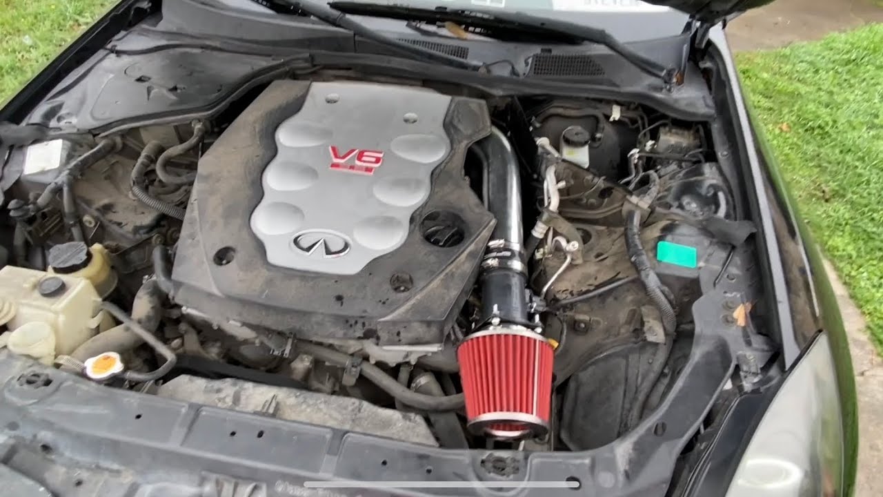 New Cold Air intake for my G35! YouTube