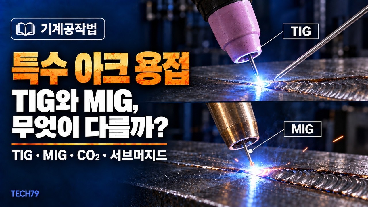 TIG·MIG·CO₂·서브머지드 아크 용접 — 전극·보호 가스와 자기 제어 특성