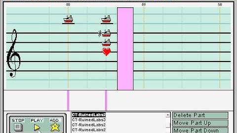 Chrono Trigger, The Ruined Labs - Mario Paint Composer