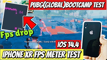 iPhone XR PUBG(Global)Fps Meter Test🔥|Bootcamp Test|Fps Drop🥵
