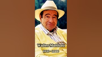 Walter Matthau 🌟 Beloved Star of The Odd Couple & Grumpy Old Men