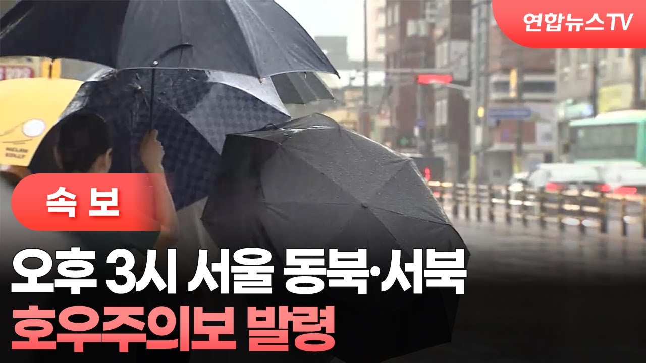 [속보] 오후 3시 서울 동북·서북 호우주의보 발령 / 연합뉴스TV (YonhapnewsTV)