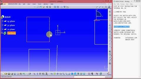 14 CATIA V5, SYMMETRY VS MIRROR TOOL