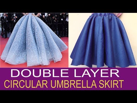 ball gown umbrella cut