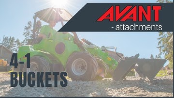 Avant attachments: 4 in 1 bucket 2