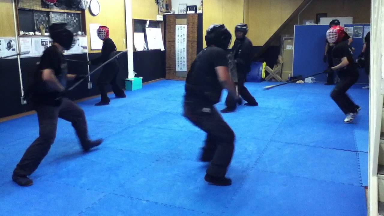 ガチ甲冑合戦・槍集団戦練習　Mondo ryu Samurai combat