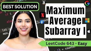 Maximum Average Subarray I - LeetCode 643 - Python #leetcode #leetcode75