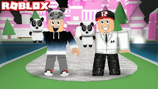 En İyi Giyinen Kazanır!! Panda Olduk  Panda ile Roblox Fashion Famous