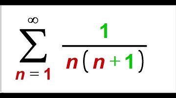 Find the sum of the series 1/[n(n+1)] as n goes from 1 to infinity.