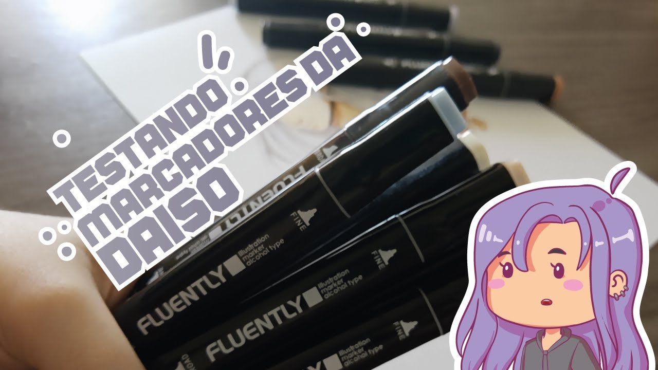 Análise de Material #02 | Testando Marcadores da Daiso