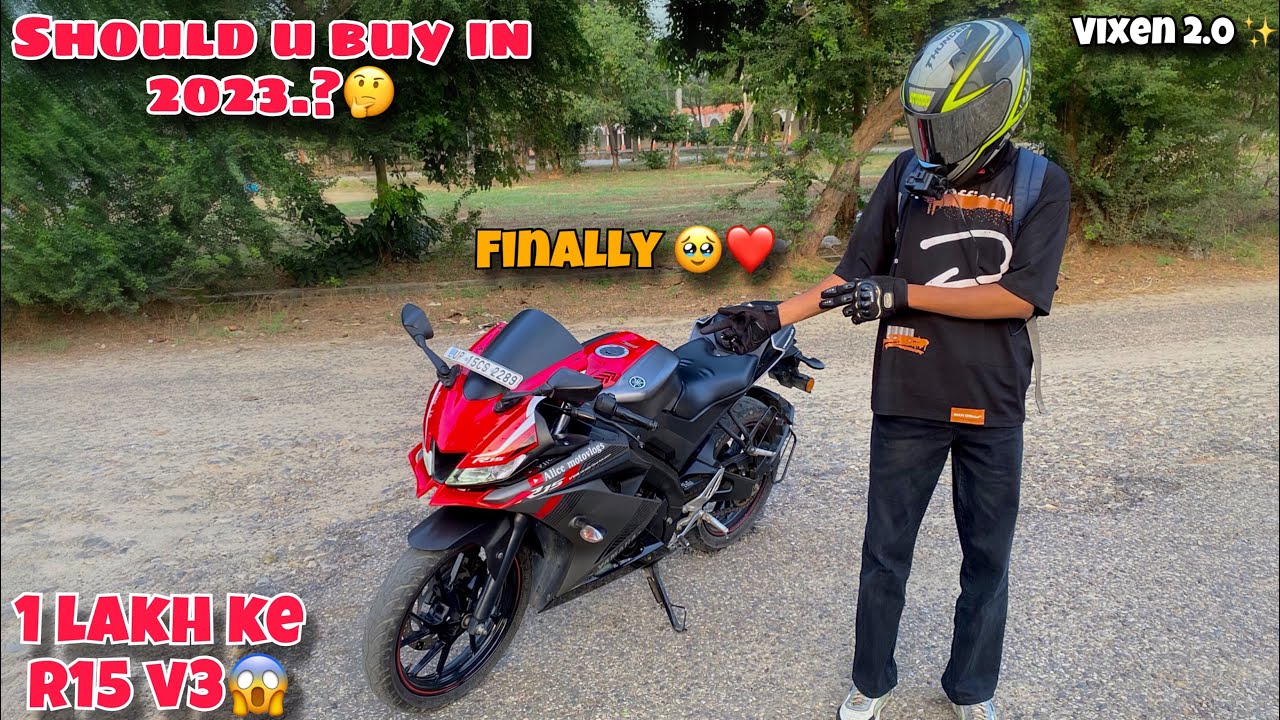 Finally Apni Yamaha R15v3 aahi gayi🔥❤️|| should u buy in 2023🤔