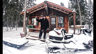 Remote Off Grid Cabin Renos Baked Rabbit And Lots Of Snow Part 1  Episode #80