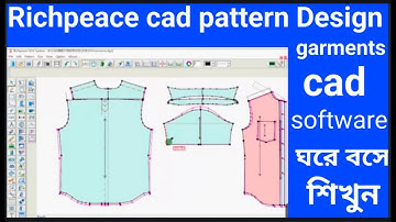 Richpeace cad Pattern Making Software auto cad garments system Tutorial video