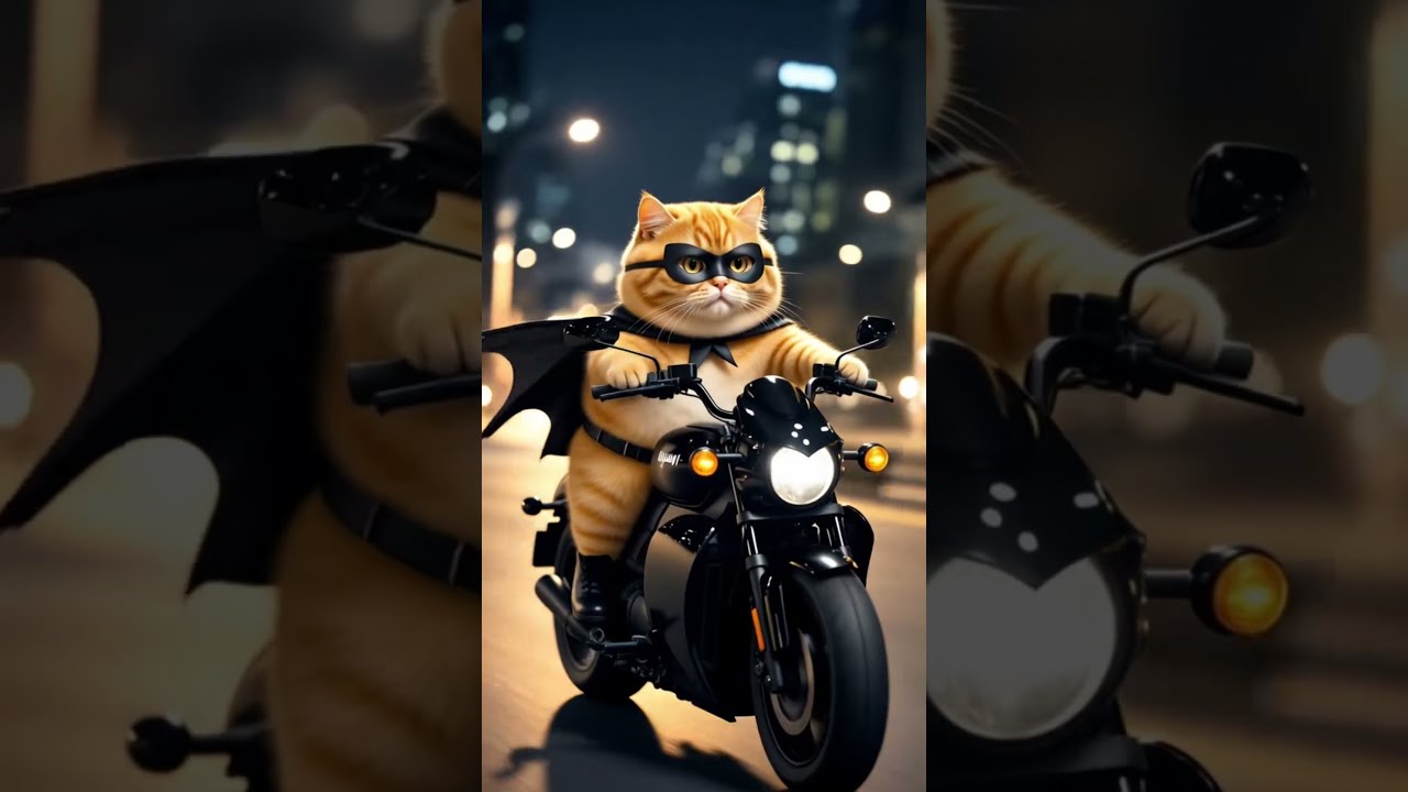 Orange Cat Becomes Batman The Funniest Hero Transformation