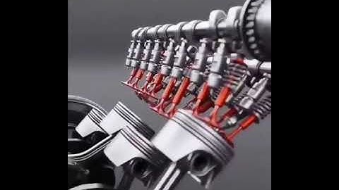 V8 engine animation