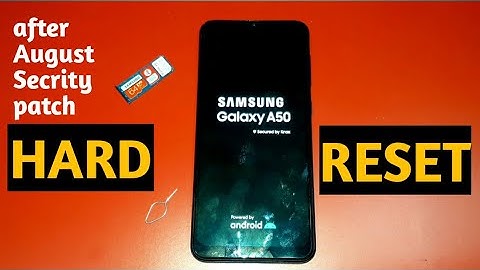 samsung galaxy a50 android 10 after august security patch|| hard reset #samsunggalaxya50 #samsunga50