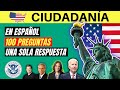 2021 - EXAMEN DE CIUDADANÍA AMERICANA EN ESPAÑOL: 100 preguntas (una respuesta para cada pregunta)