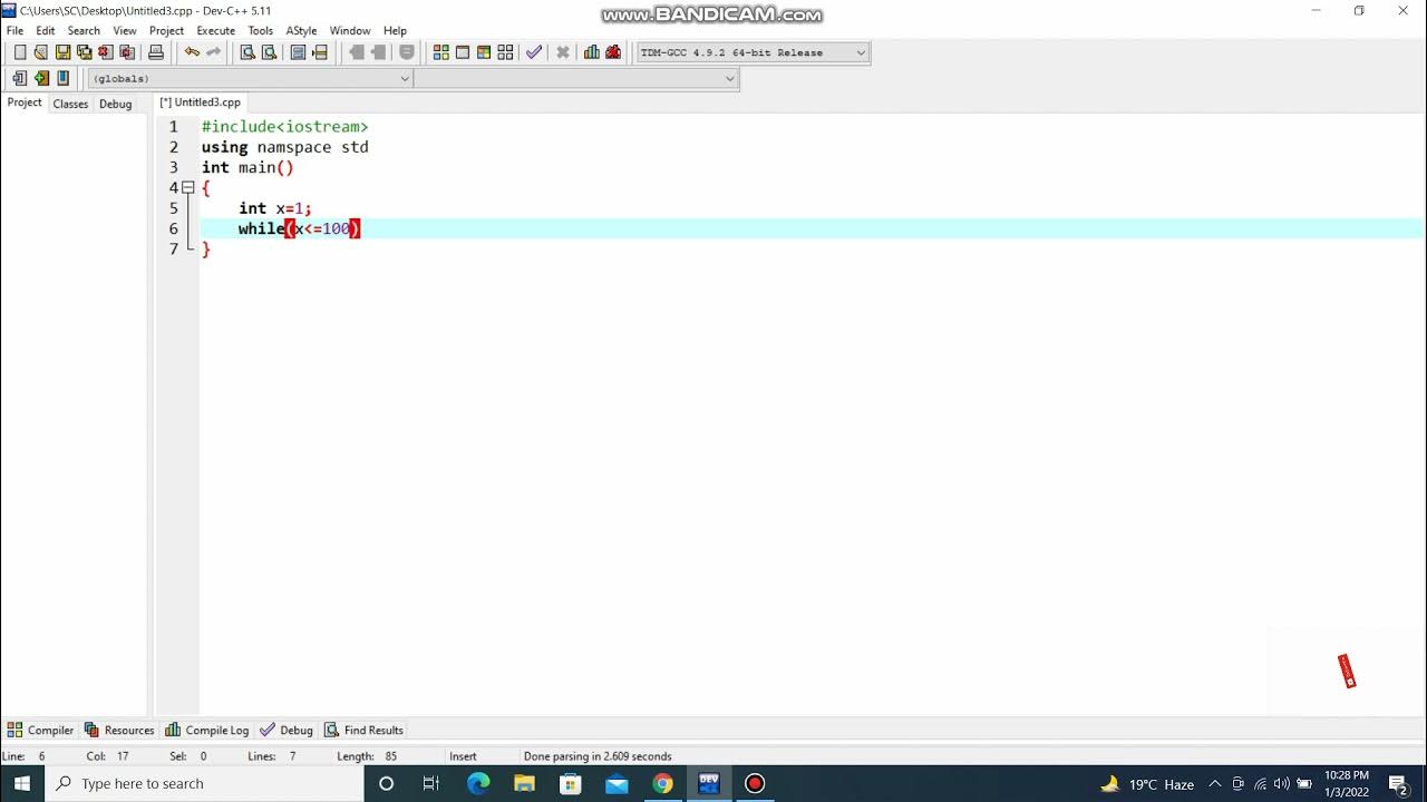 NUMBER DIVISIBLE BY 4 FROM 1 TO 100 In C++ || WHILE LOOP || TUTORIAL ...