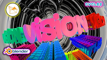 Typography Flyover Effect With Fisheye Lens (Beginner Friendly) *Cycles