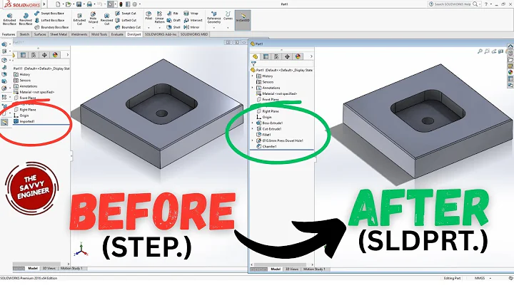 SolidWorks | How to Convert a STEP File into SLDPRT like a Pro