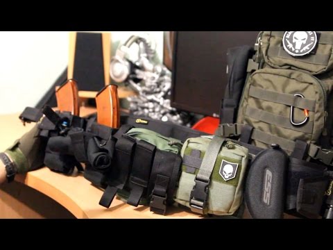 Правильное расположение подсумков на поясе