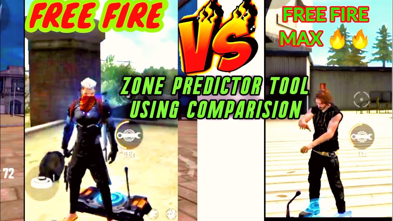 Zone Predictor Using Animation Compare Free Fire/ Free Fire Vs Free Fire Max/ Free Fire update