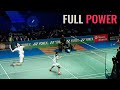 15 badminton rallies with all out attack