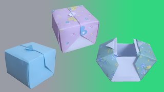 Hướng dẫn xếp hộp quà/ How to make origami gift box