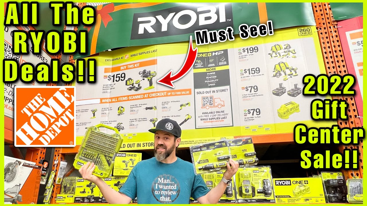 Home Depot Gift Center Sale! All The RYOBI Deals! Must See Gift Ideas