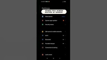 Full screen gesture navigation in android 😲 #shorts #xiaomi