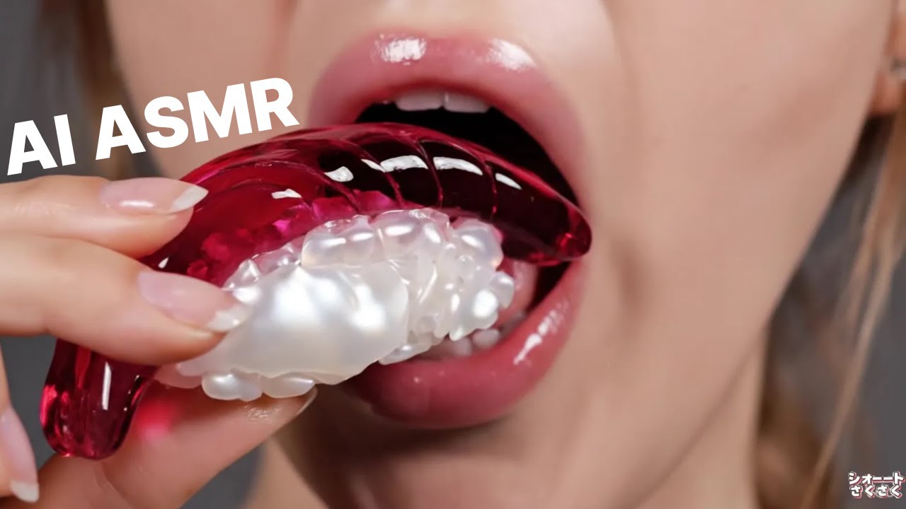 まるでガラスの食べ物ASMR｜透明で美しい咀嚼の瞬間