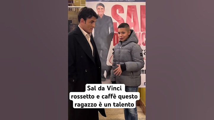 Sal Da Vinci rossetto e caffè Simone grande