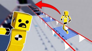 RUNNING ACROSS A GIANT GLASS BRIDGE! (Fun With Ragdolls)