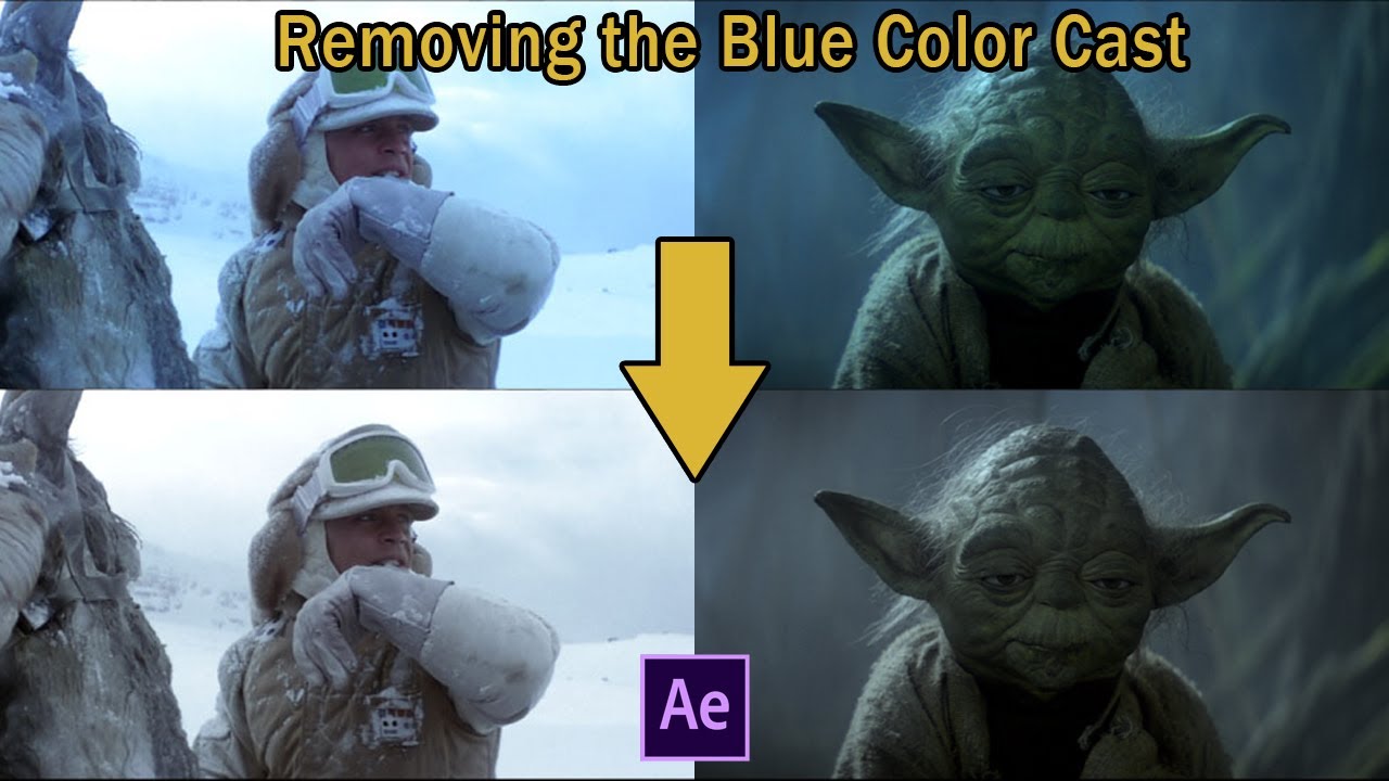 Removing the Blue Color Cast from the Star Wars BluRay Films Adobe