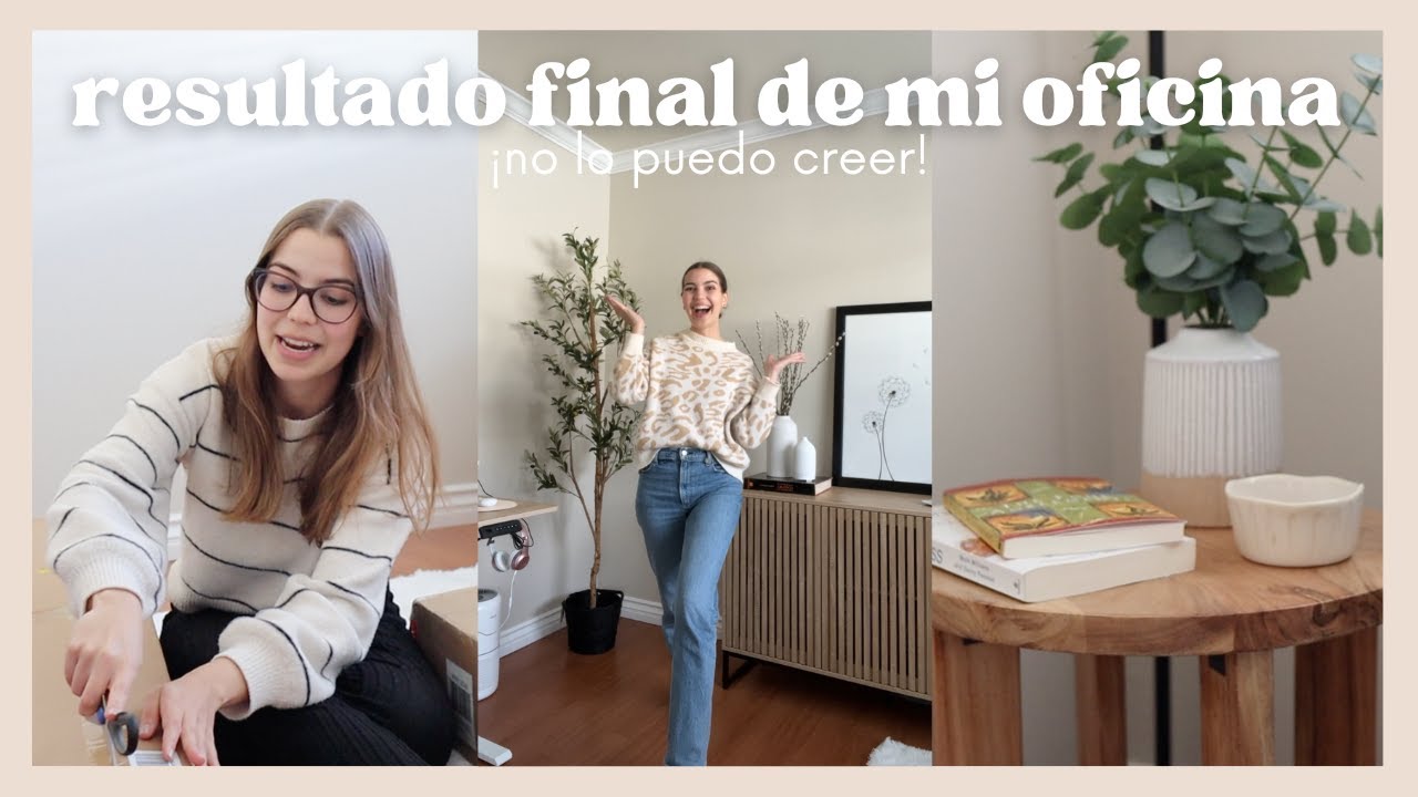 Decorando y organizando mi nueva oficina en casa (parte 2)  🖥✨
