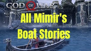 God of War All Mimir Boat Stories