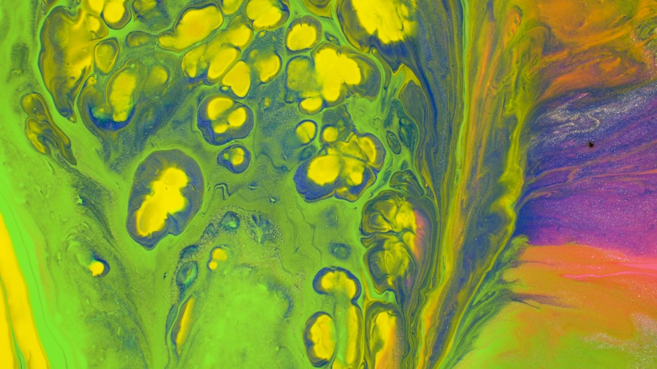 Acrylic Colorful Liquid Paint Texture - Free Stock Footage