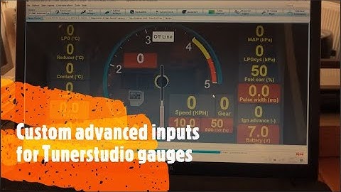 Custom advanced inputs for Tunerstudio gauges