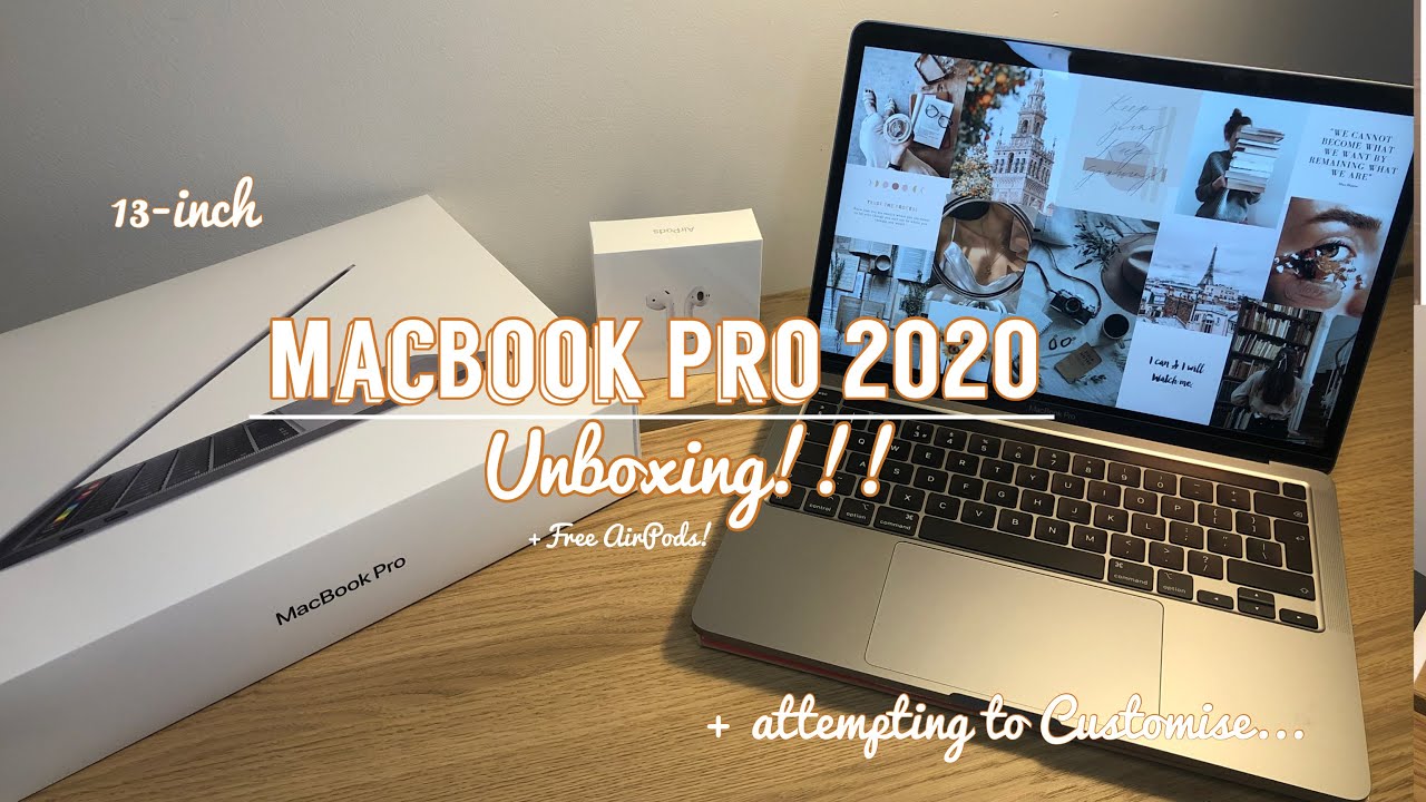 Macbook Pro 13 Unboxing Student Discount Free Airpods Youtube