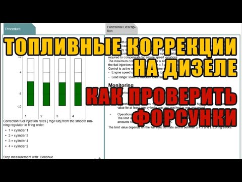 Как проверить форсунки на дизеле. Коррекция впрыска. Компьютерная диагностика.